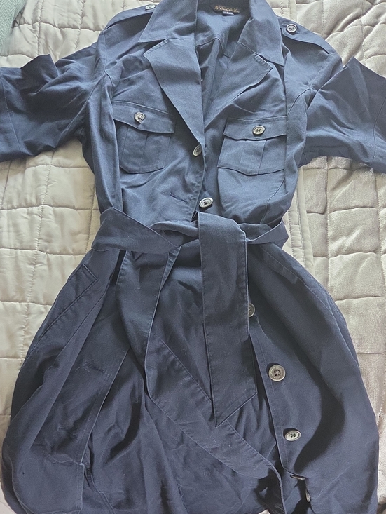Brooks Brothers Dresses & Skirts - Brooks Brothers Navy Utility Trench Coat with Belt